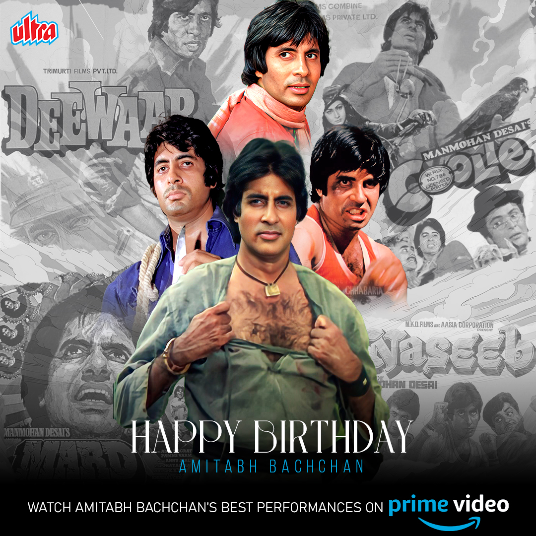 Ultra Hindi (@ultrahindi) on Twitter photo Here's to the legend of bollywood Amitabh Bachchan! Celebrating his birthday by revisiting his iconic films! 🤩🎥🔥🎉
FULL MOVIES available on <a href="/PrimeVideoIN/">prime video IN</a>!!
Deewaar
primevideo.com/detail/0R00BE1…
Coolie
primevideo.com/detail/0HJANTM…
#AmitabhBachchan #Superstar Here's to the legend of bollywood Amitabh Bachchan! Celebrating his birthday by revisiting his iconic films! 🤩🎥🔥🎉
FULL MOVIES available on <a href="/PrimeVideoIN/">prime video IN</a>!!
Deewaar
primevideo.com/detail/0R00BE1…
Coolie
primevideo.com/detail/0HJANTM…
#AmitabhBachchan #Superstar
