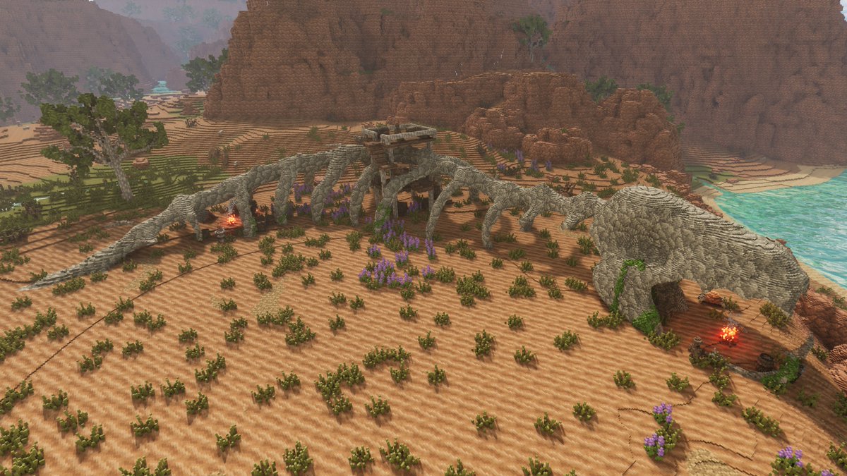 Tooley1998's tweet image. An ancient fossil. Once a window into the past for a bygone civilization. Now serves only as a refuge for unsavory characters.
#gamedev #indiedev #voxelgame #voxelart #voxel #procedural #UnrealEngine