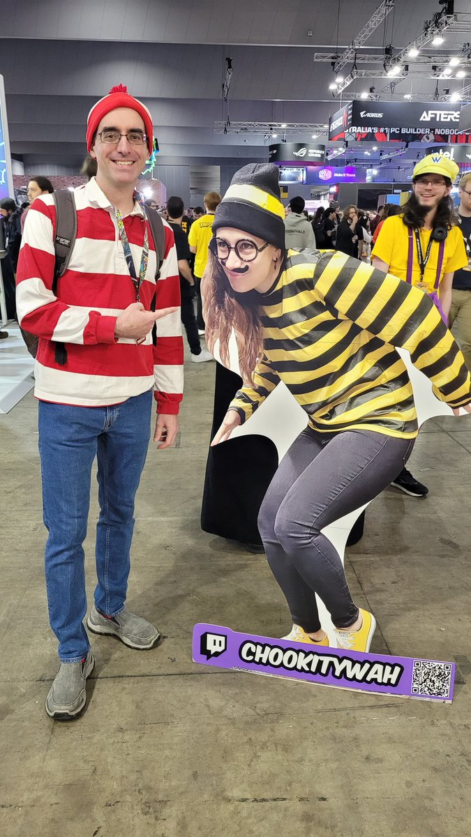 I found him! But have lost myself o7 does anyone know where my cutout went? 👀  #paxaus #chookatpax #twitch #streamer