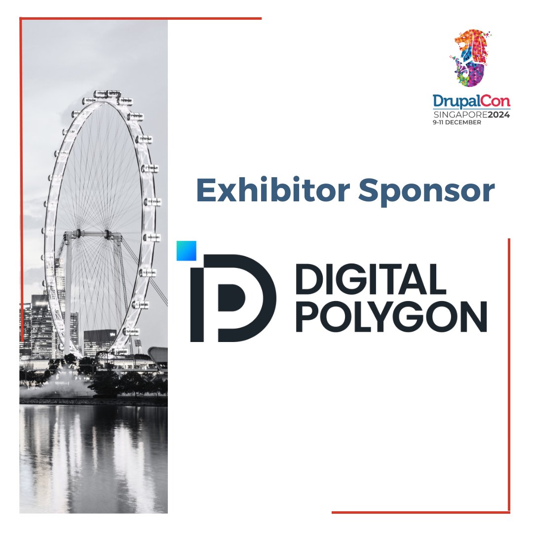 DrupalConAsia's tweet image. Excited to welcome @_DigitalPolygon as Exhibitor Sponsor for #DrupalConSingapore 🎉

Digital Polygon helps clients build digital solutions that keep pace with rapidly evolving technology.

🔗Learn more about them here: digitalpolygon.com

#DrupalThanks #Drupal #DrupalConAsia