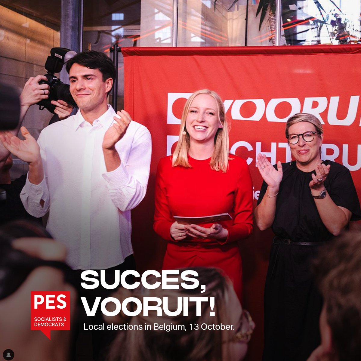 Succes, Vooruit!
Good luck to our sister party <a href="/vooruit_nu/">Vooruit</a> in the local elections in Belgium, taking place this Sunday 13 October.