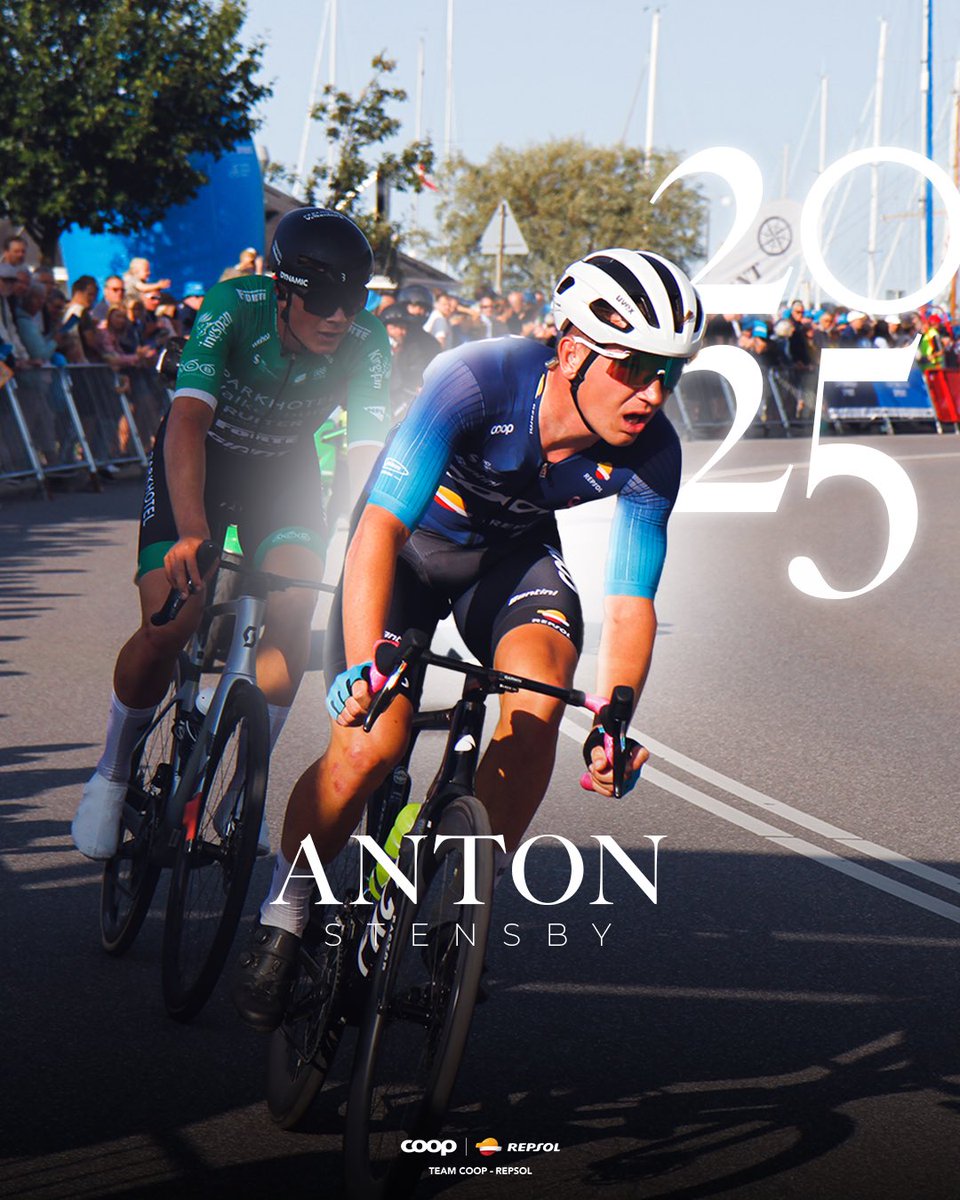 TeamHitecProduc's tweet photo. Ready to build on a breakthrough season and take the next step! 👊😎
Anton is one of our leading examples in the team. He took his first UCI win this year, with hopefully more to come in 2025!👀
#forAndré #171 #teamcooprepsol https://t.co/mf9T3sUQ8J