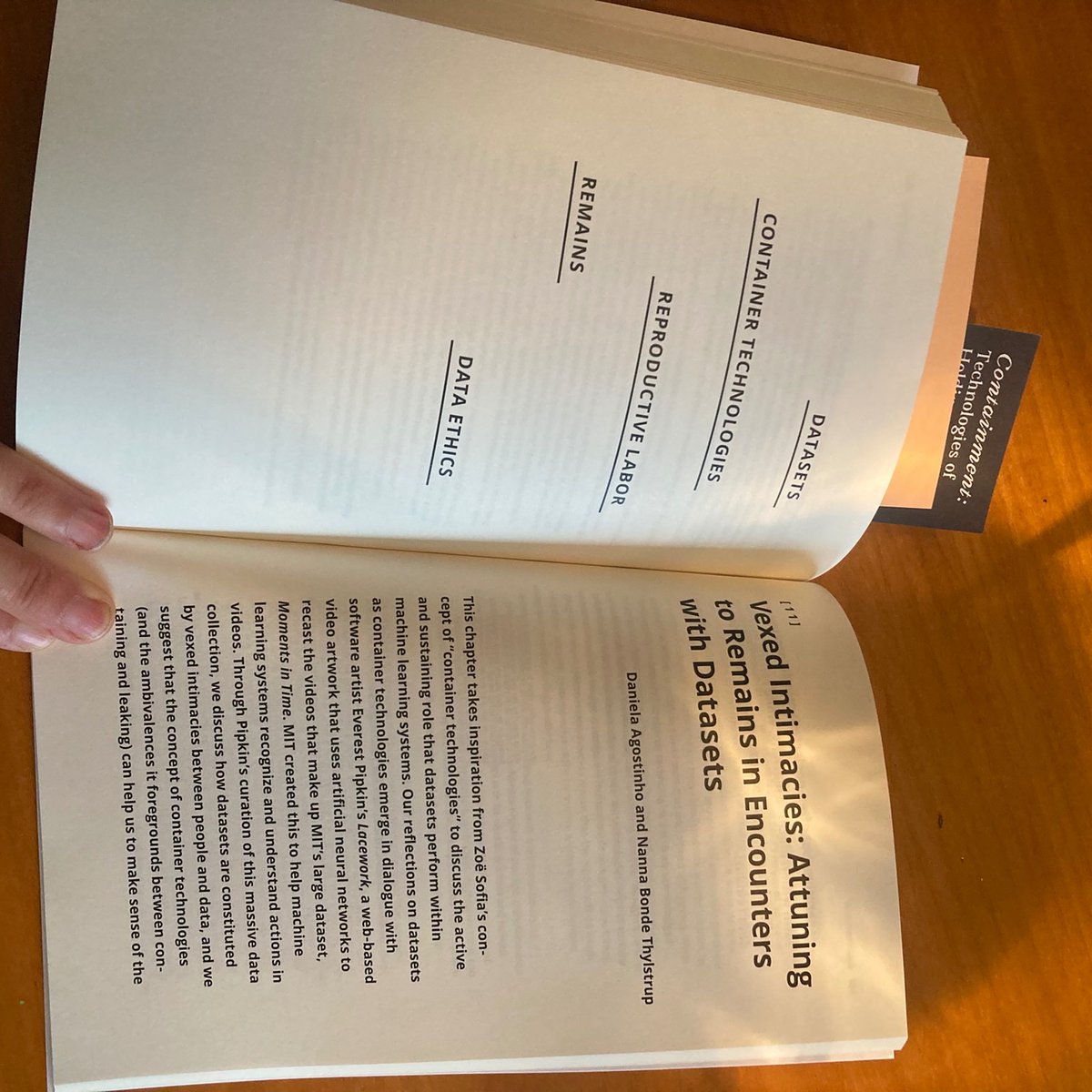 nanna thylstrup (@nthylstrup) on Twitter photo 1/✨I am so grateful to have a chapter with brilliant <a href="/Agos_Daniella/">Daniela Agostinho</a> contained in the new book "Technologies of Containment: Holding, Filtering, Leaking" <a href="/meson_press/">meson press</a>, OA meson.press/books/containm…. Our chapter: "Vexed Intimacies: Attuning to Remains in Encounters with Datasets" 1/✨I am so grateful to have a chapter with brilliant <a href="/Agos_Daniella/">Daniela Agostinho</a> contained in the new book "Technologies of Containment: Holding, Filtering, Leaking" <a href="/meson_press/">meson press</a>, OA meson.press/books/containm…. Our chapter: "Vexed Intimacies: Attuning to Remains in Encounters with Datasets"