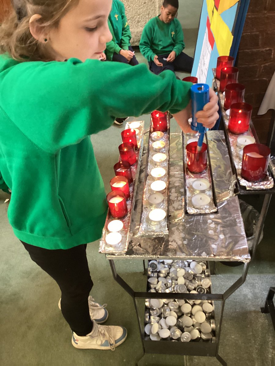 DBarwick (@u4stromero) on Twitter photo The children had the opportunity to light a candle and say a prayer.
The light signified their prayer, which is offered in faith, entering the light of God - 🌍World peace day🌍
<a href="/stpatsrochdale/">St Patrick's RC Primary</a> <a href="/STOC_CAT/">St Teresa of Calcutta CAT</a> The children had the opportunity to light a candle and say a prayer.
The light signified their prayer, which is offered in faith, entering the light of God - 🌍World peace day🌍
<a href="/stpatsrochdale/">St Patrick's RC Primary</a> <a href="/STOC_CAT/">St Teresa of Calcutta CAT</a>