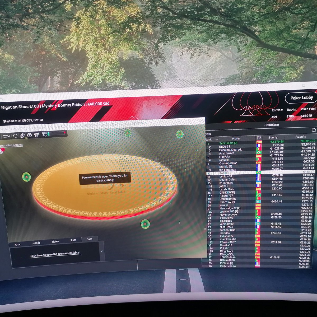 Menos mal que decidí pasar la nocheee en Stars <a href="/Beyond_Poker/">Beyond</a> Eso sí... Hoy ya... A buscar ese osito del Main🥰