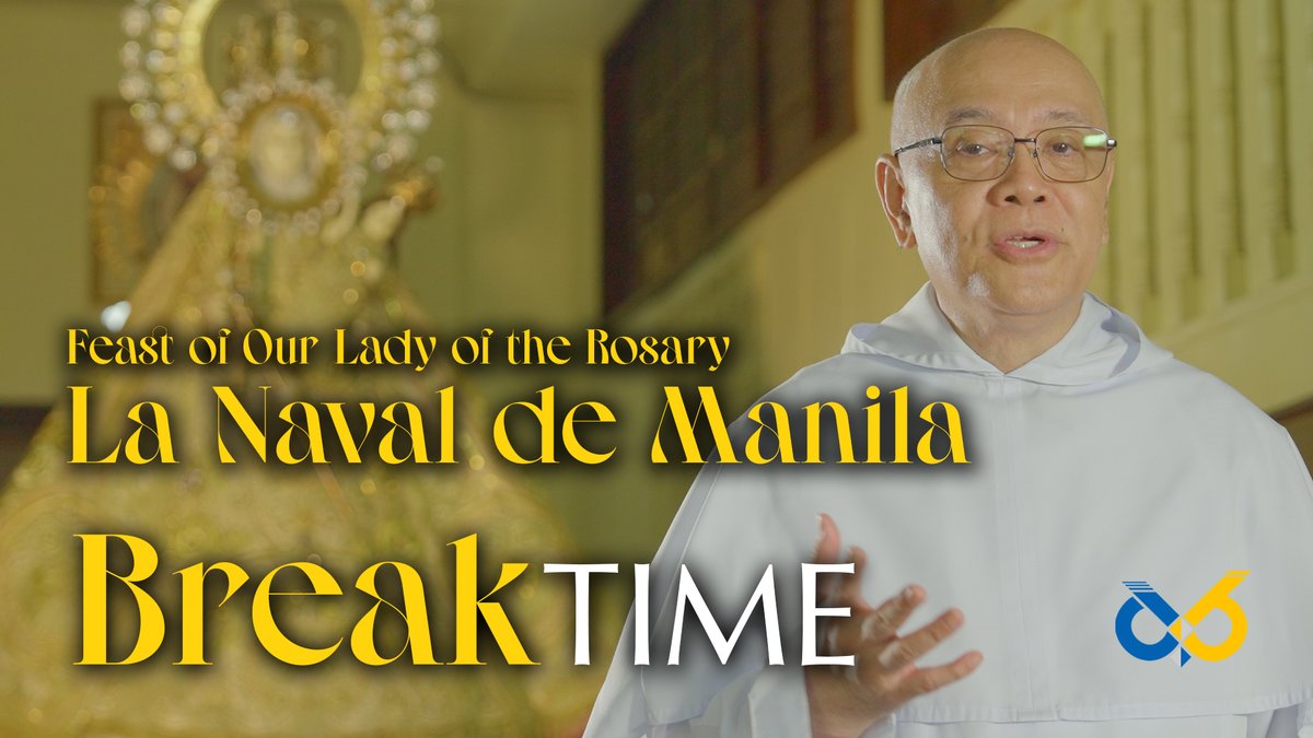 UST1611official's tweet photo. Break Time: Gospel Reflection | October 13, 2024
Feast of Our Lady of the Rosary La Naval de Manila
https://t.co/yRzzsdP54E
#DominicansPH #USTBreakTime #BreakTime #GospelReflection #LaNavalDeManila https://t.co/LOyS4CVhB9