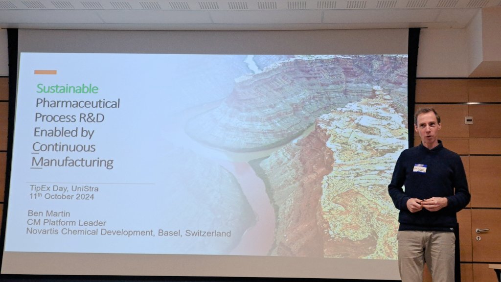 DonnardMorgan's tweet image. Wonderful 1rst session around flow chemistry at the TIPEX day focusing on new technologies at the university of Strasbourg.