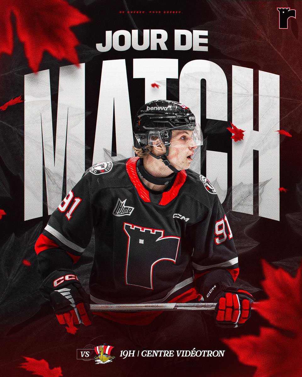 quebec_remparts's tweet photo. Une belle journée d’automne pour du hockey 🍂

#DeQuébecPourQuébec | https://t.co/7JcEQt2CTj https://t.co/AuhV37KfgO