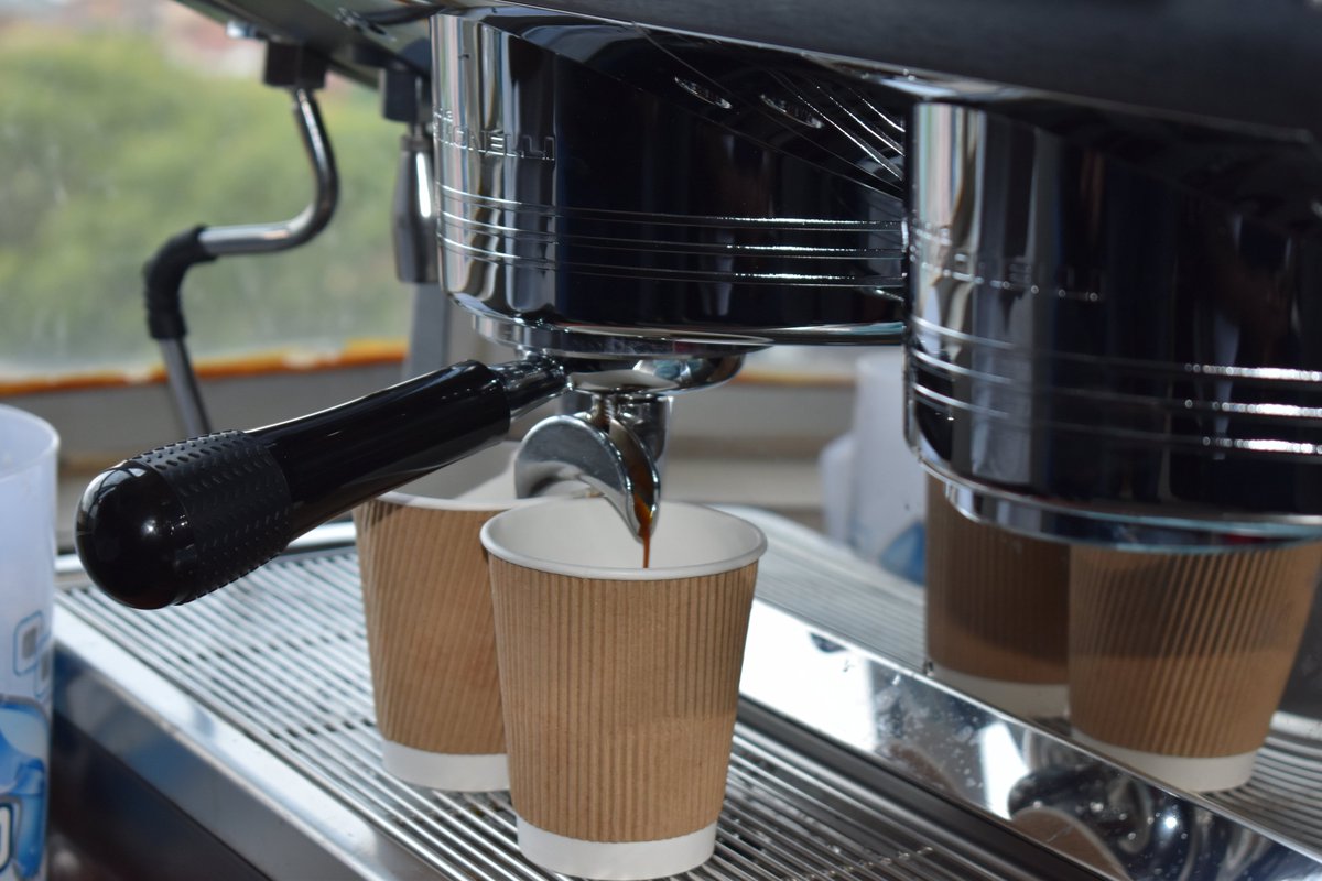 UgandaCoffee_'s tweet photo. Coffee? Another cup, please!

To promote domestic coffee consumption in government offices, UCDA has donated coffee machines and grinders to @GovUganda MDAs. 

Today, we handed over an espresso machine to @TourismBoardUg, CEO, @LillyAjarova, opening a new chapter of partnership. https://t.co/cvFZ5mYUTZ