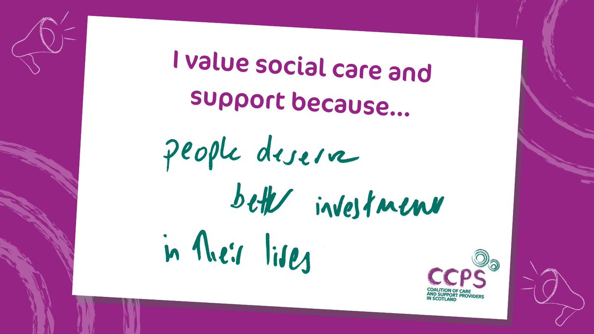 Every week we're sharing why our members value social care and support, in their own words. 👇

"People deserve better investment in their lives"

#MemberVoices #TrueValue #WhyIValueSocialCareFridays