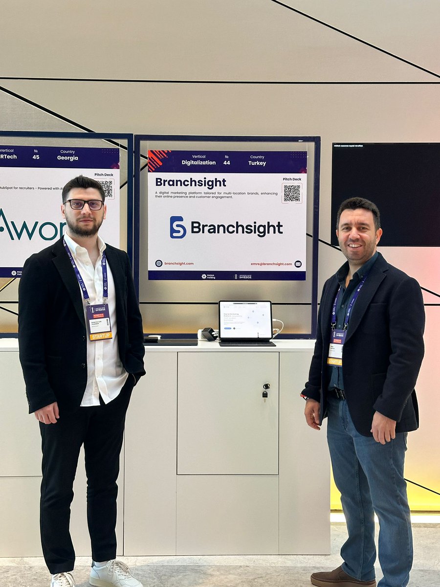 branchsight's tweet photo. 🌍 Branchsight at InMerge Azerbaijan! 🇦🇿
Excited to share that we had a fantastic experience at the InMerge fair in Azerbaijan! Emre Gökşin and Hüseyin Can Yıldırım, they delivered our pitch presentation and introduced Branchsight to a whole new market 🚀 https://t.co/fnYKYi6iYy