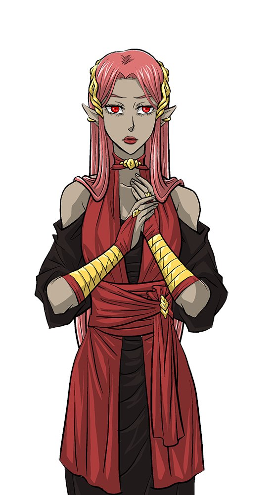 CoffeeDripWorks's tweet photo. Miyetta's new bond sprite. All hail Her Majesty~ #arcanedicewars #amaredev #vndev https://t.co/s5hKWEdNow