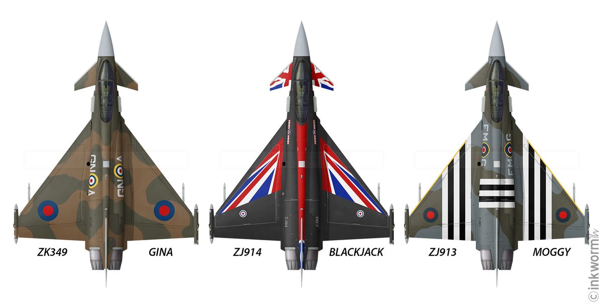 _inkworm's tweet photo. With the retirement of Moggy here are the three @RAFTyphoonTeam  schemes https://t.co/KpdxxtgTcU