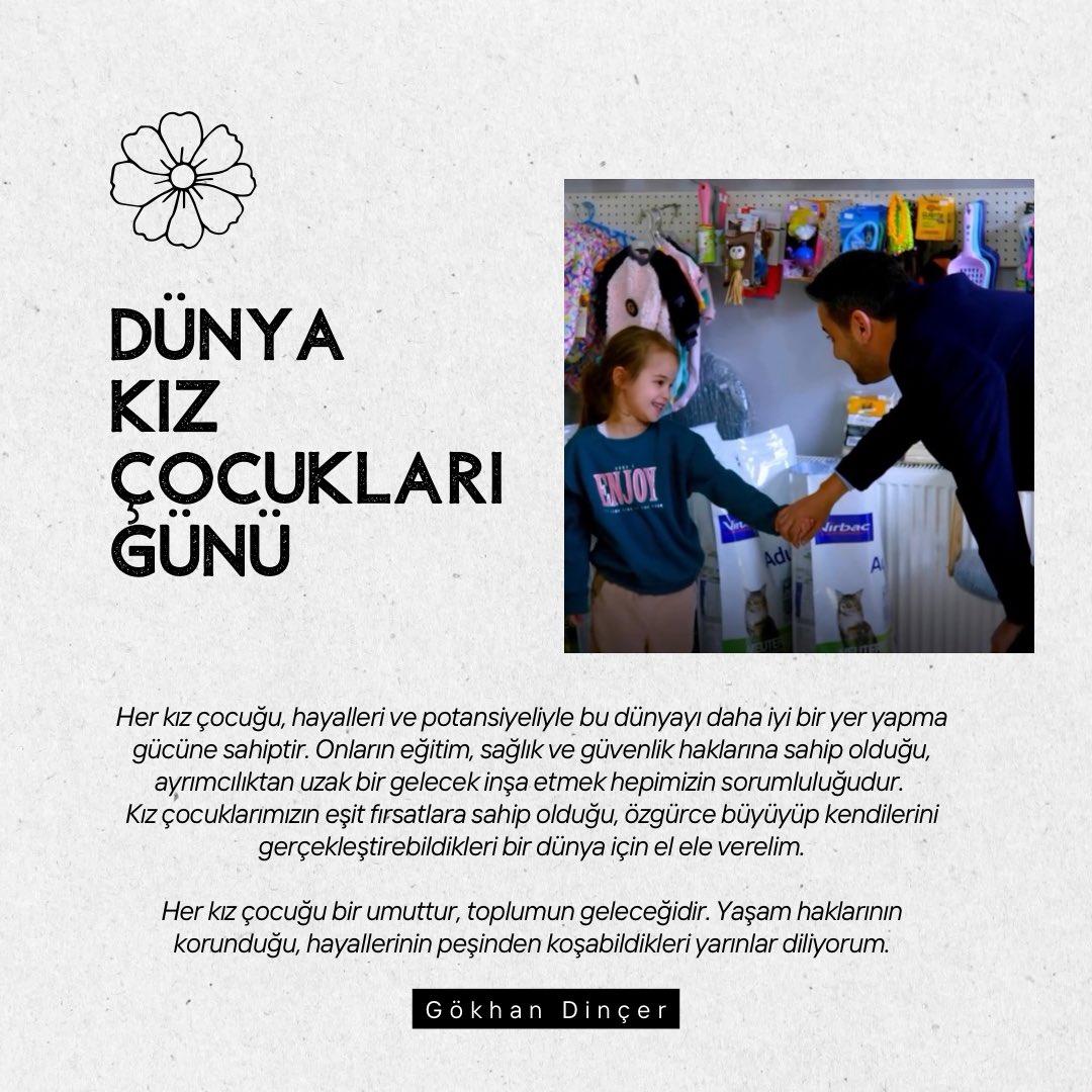 Dünya Kız Çocukları Günü 🌺🌸