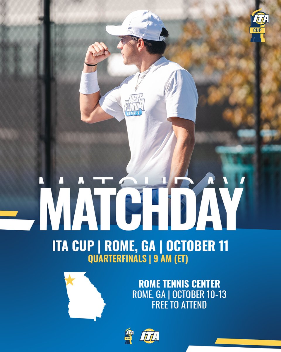 Ready For Day Two In Rome ✌️

ℹ️ ITA Cup
📍 Rome Tennis Center
⏰ 9 am (ET)
📺 bit.ly/3ZZQnaf (PlaySight)
📸 bit.ly/3YhrMMG (Photos)
📊 bit.ly/4eDifFJ (Draws/Results)

#WeAreCollegeTennis | #ITACup