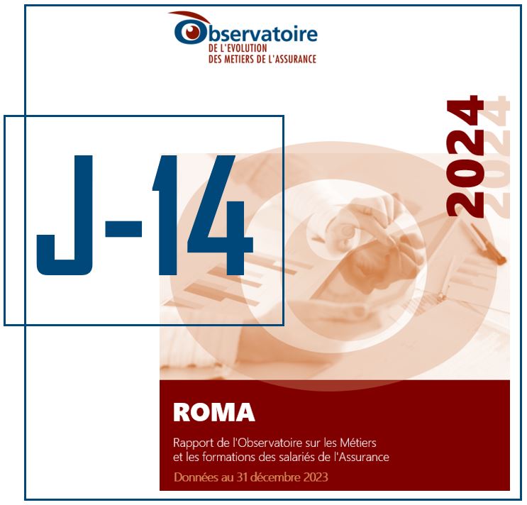 J-14 : le ROMA arrive le 24/10 : bloquez la date ! 
Le profil sociodémographique des salariés de l'assurance, arrêté à la date du 31/12/2023, vous sera dévoilé lors de notre conférence publique qui se tiendra  de 14h30 à 16h00. Qu'on se le dise !
metiers-assurance.org