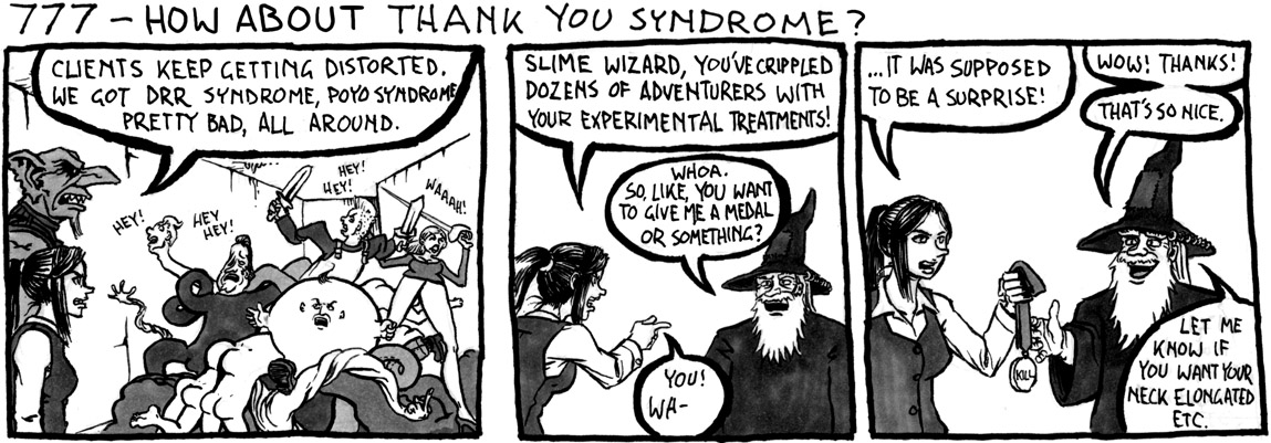 Irritabilitybot's tweet image. 777 - How About Thank You Syndrome?