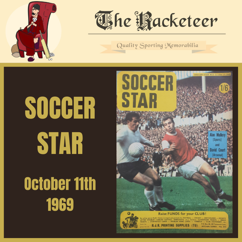Theracketeer1's tweet image. A #northlondonderby on the cover of #SoccerStar - from #OnThisDay in 1969

@Arsenal @SpursOfficial #footballmagazines 

the-racketeer.co.uk/soccer-star-73…