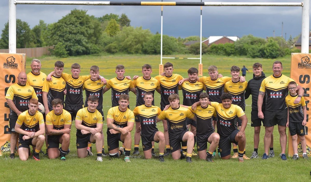 AshtonBears's tweet image. 💛🖤🏆Ashton Bears 18s - North West Counties Premier Division Champions🏆💛🖤