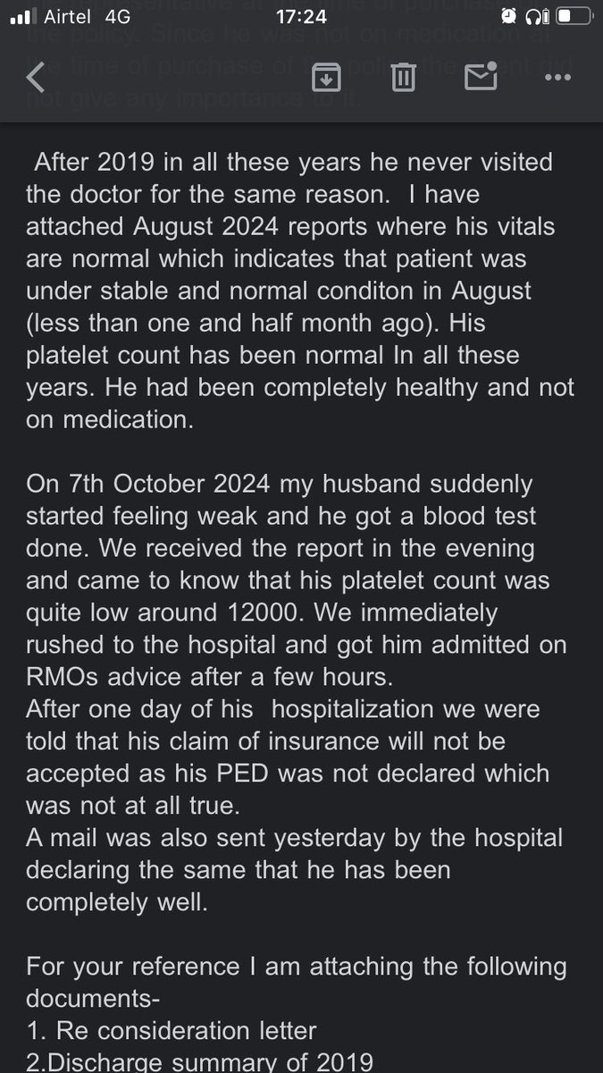 ferushka2's tweet photo. @StarHealthIns is this how you treat your customers? 
#insurance #fraud @MoHFW_INDIA @JPNadda https://t.co/1LEwuZDyev