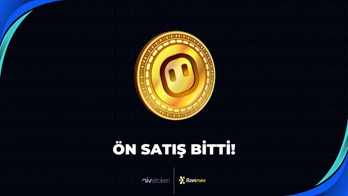 🎉 NivoToken ön satışı sona erdi! 🚀

Tüm katılımcılara teşekkür ederiz! 🙌 Bundan sonraki adımlar ve güncellemeler için bizi takip etmeye devam edin. 🌟

Daha fazla bilgi için: 
🌐 Web: nivotoken.com