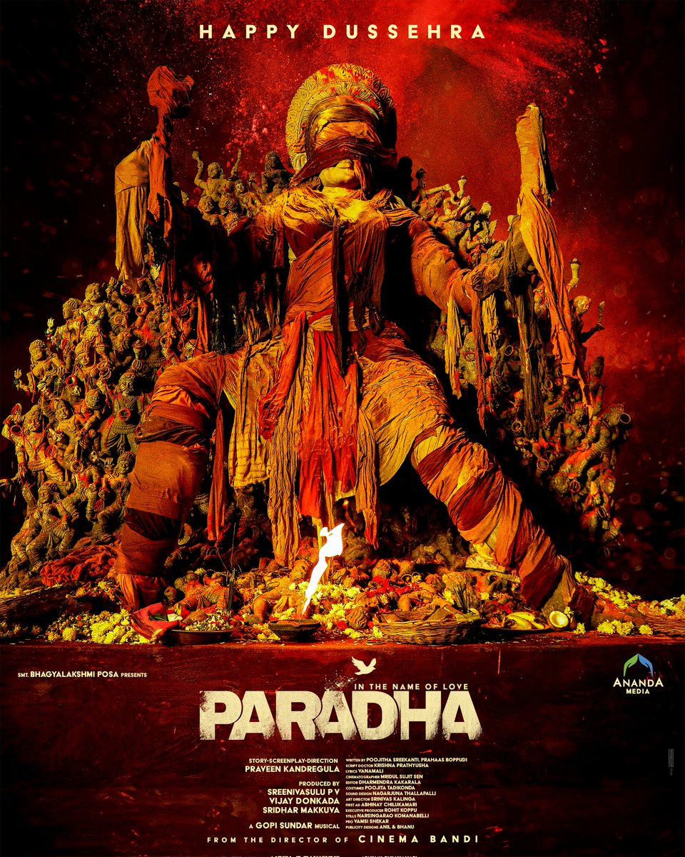 Team #Paradha wishes you all a very #HappyDussehra 💕🕊️

May the divine power of SRI JWALAMBIKA DEVI, from the world of PARADHA, bestow upon you the strength and courage to overcome all the obstacles.
<a href="/anupamahere/">Anupama Parameswaran</a> <a href="/darshanarajend/">Darshana Rajendran</a> <a href="/sangithakrish/">sangithakrish</a> <a href="/AnandaMediaOffl/">Ananda Media</a>