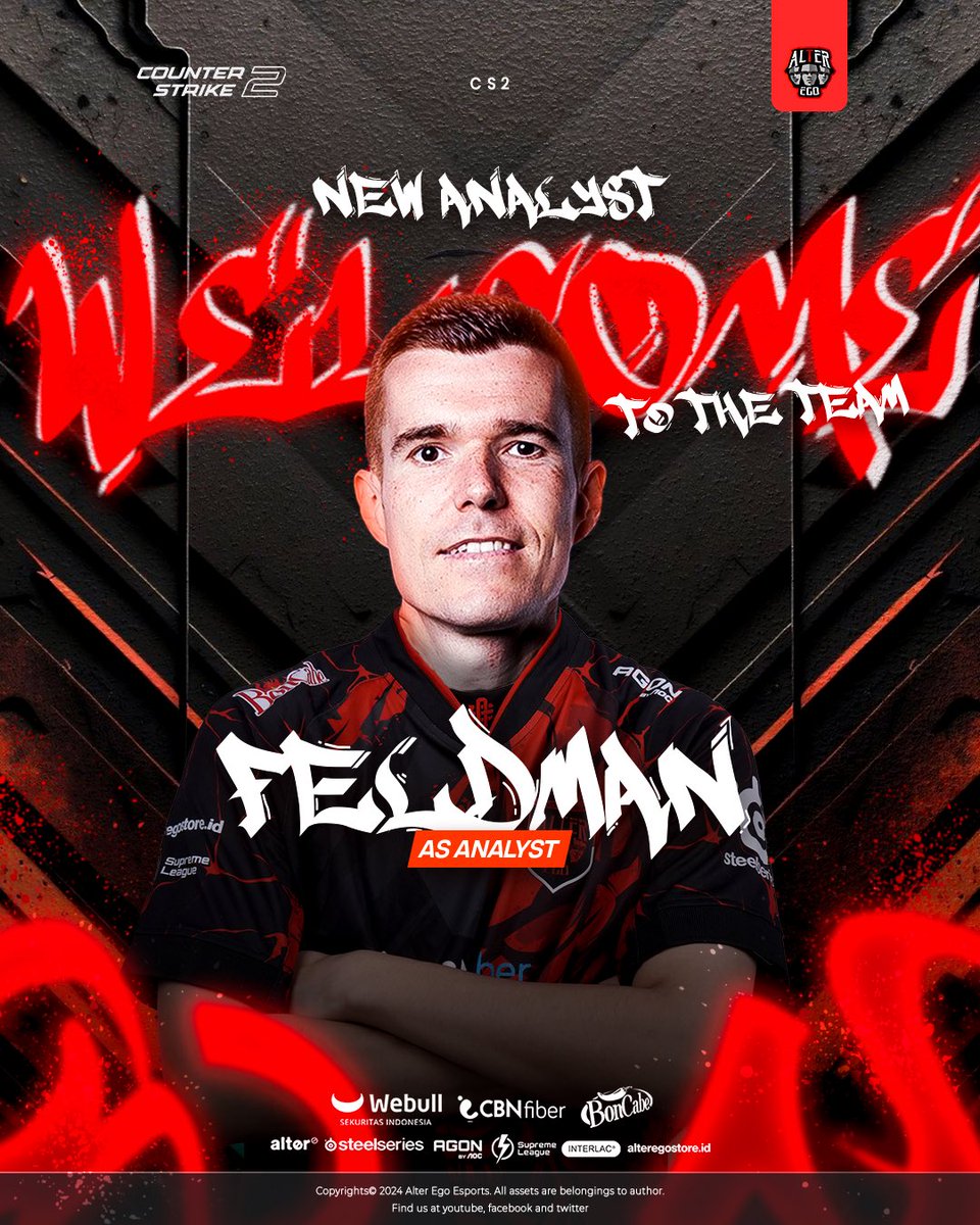 AlterEgo_IDN's tweet photo. Exciting changes at Alter Ego Esports! Feldman joins as our new analyst and Dobu comes on board as a loan player from Atox Esports. Ready to take our CS2 team to new heights! 🫵😎

#CS2 https://t.co/7WV8kwZiNK