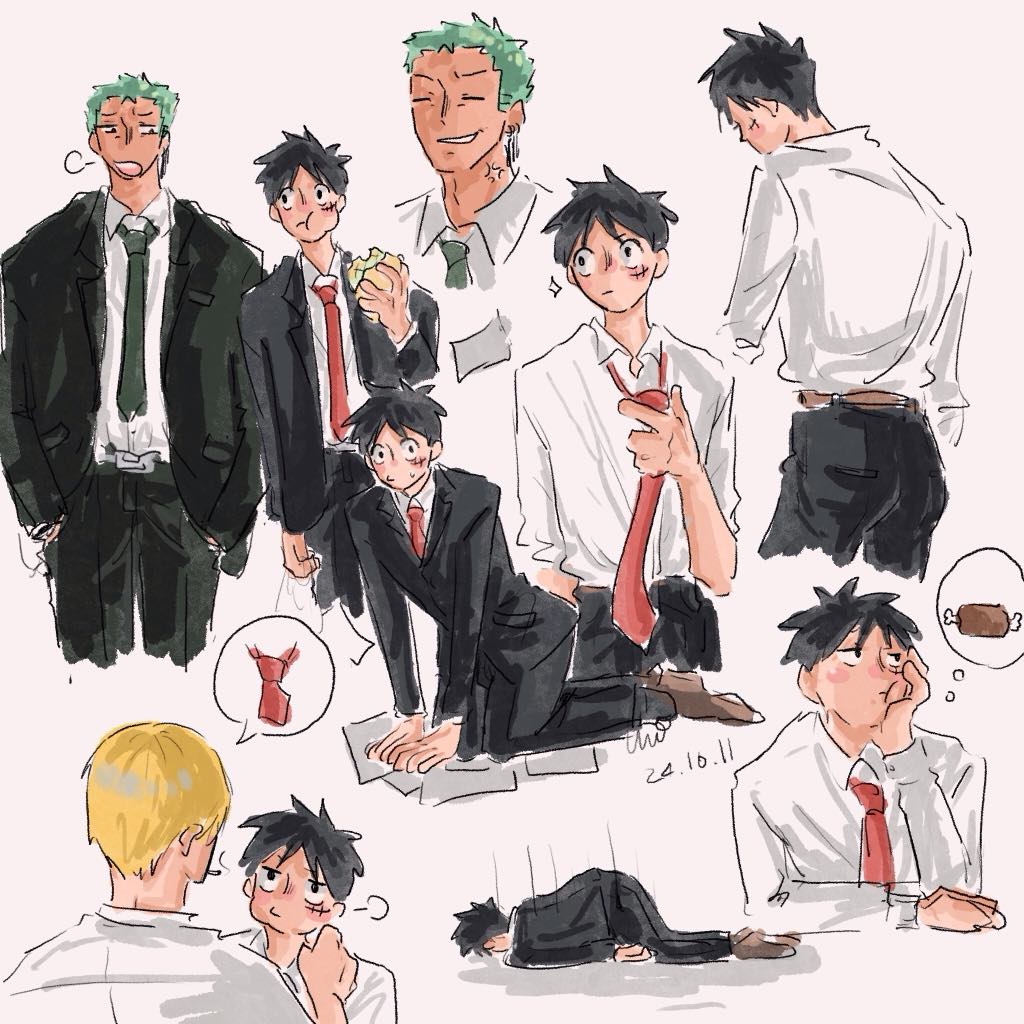 👔👔👔
#zolu​ #sanlu​ #ゾロル