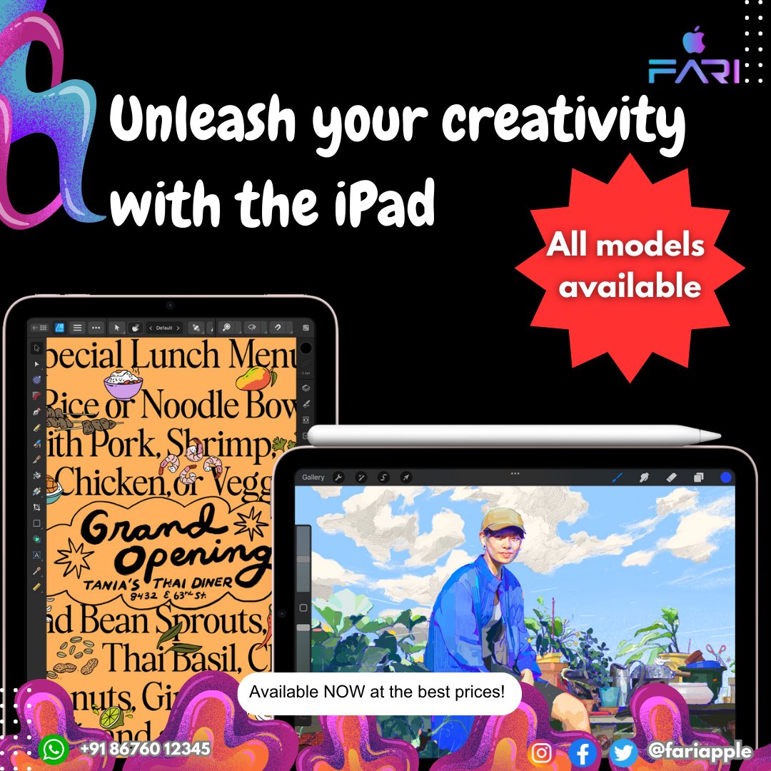 fariapple's tweet photo. Apple products available Now @fariapple at the best prices 
Contact us on +91 86760 12345
.

.
#iphone16 #iphone16promax #iphone16pro https://t.co/Erx53JQM9R