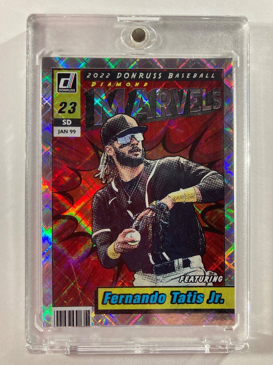 🎁Appreciation Day Giveaway🎁

Winner Announced Monday

🔥Fernando Tatis Jr Donruss Diamond Marvels #Padres 

To enter
1. Follow
2. Retweet
3. Like