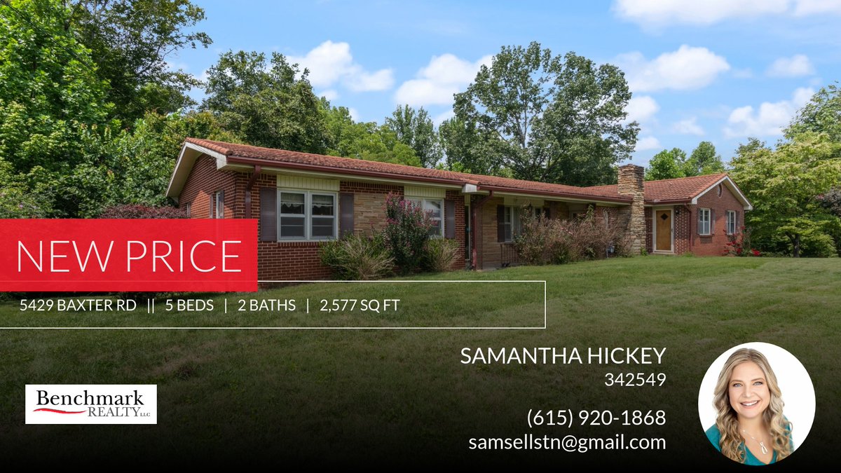 Sam_Gail's tweet photo. 📍 New Price 📍 This recently reduced home at 5429 Baxter Rd in Baxter won't last long, so, don't wait to set up a showing! Reach out here or at (615) 920-1868 for more information! https://t.co/20uMyrIXXd https://t.co/FolJsZkAVr