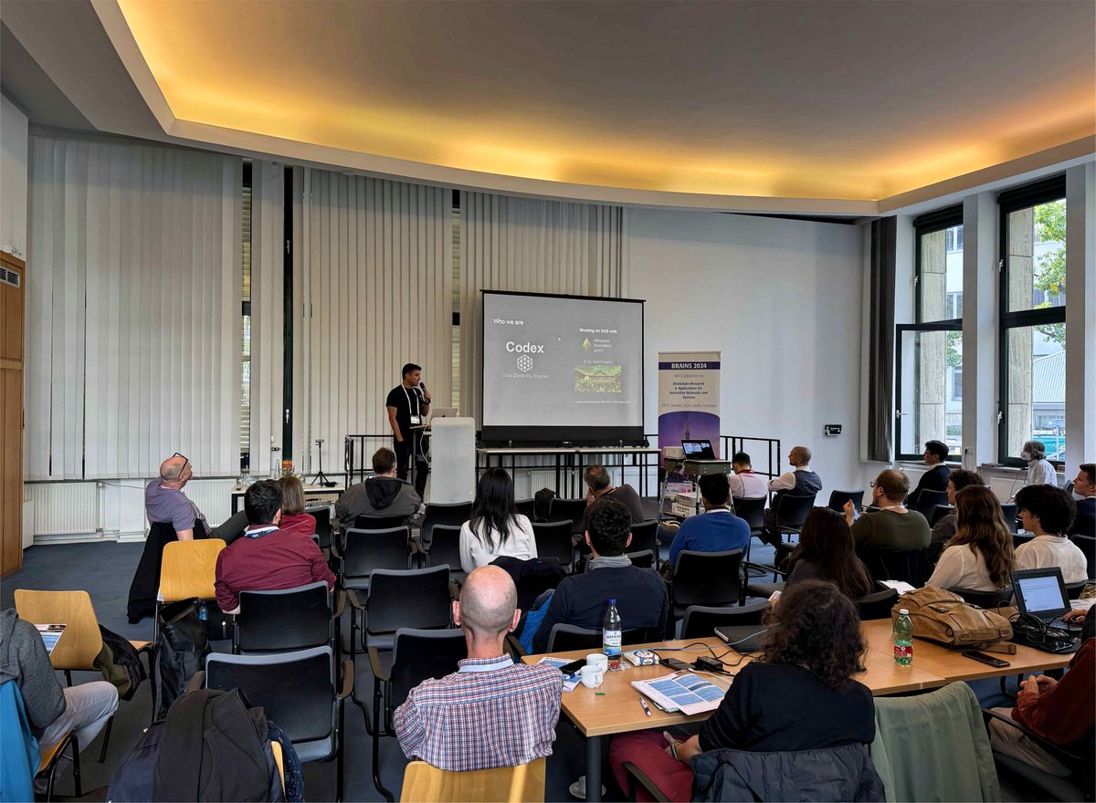 Thanks to <a href="/BRAINS_Conf/">BRAINS_Conference</a> for providing Leo and the team with a platform to showcase their research on @Ethereum's data availability sampling (DAS).  

This research was made possible through support from <a href="/dannyryan/">dannyryan</a>, <a href="/dankrad/">Dankrad Feist</a>, and the Ethereum Foundation (Grant FY22-0820).  

For