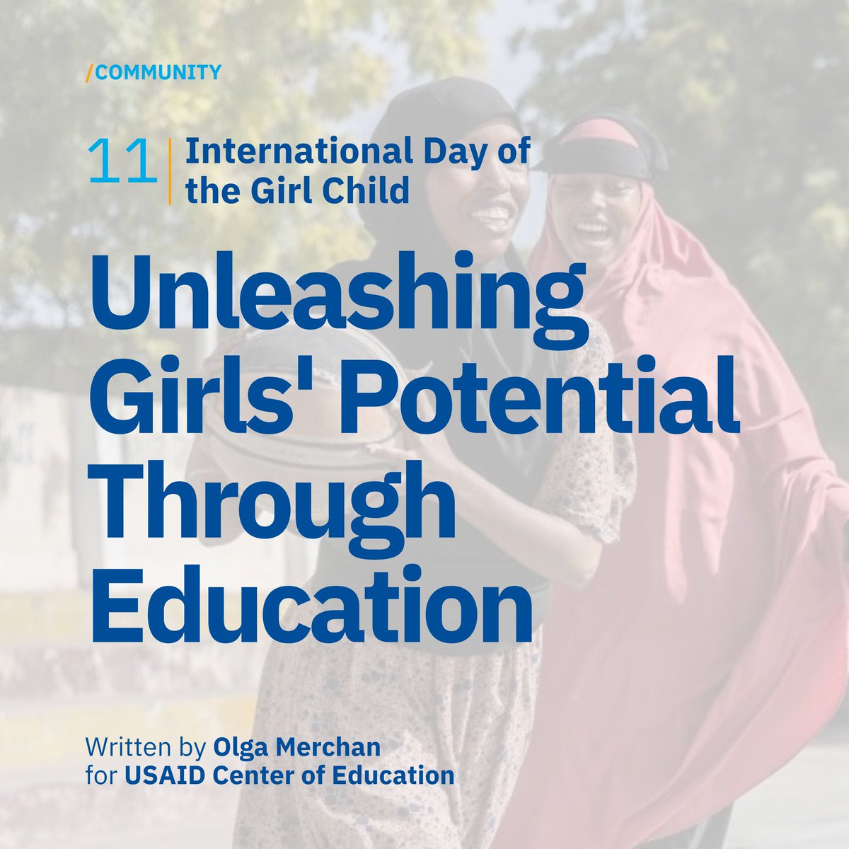 In honor of International Day of the Girl Child, we’re proud to share an insightful blog from Dexan Olga Merchan. She highlights the vital role of girls' education in promoting gender equality, improving health outcomes, and breaking cycles of poverty: edu-links.org/learning/unlea…