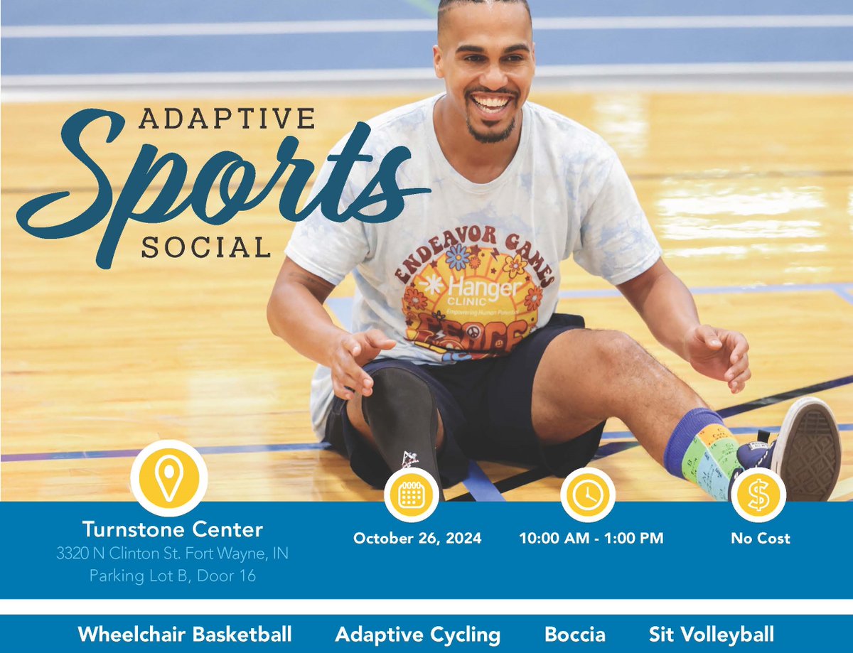 Turnstone Center (@turnstonecenter) on Twitter photo Join us for the FREE Adaptive Sports Social on Sat., Oct. 26 from 10-1 at Turnstone! 🏀🏐 Try sports like wheelchair basketball, cycling, boccia, and sit volleyball in an inclusive environment! Athletes of all levels are welcome! Questions? Contact Jake at jake@turnstone.org Join us for the FREE Adaptive Sports Social on Sat., Oct. 26 from 10-1 at Turnstone! 🏀🏐 Try sports like wheelchair basketball, cycling, boccia, and sit volleyball in an inclusive environment! Athletes of all levels are welcome! Questions? Contact Jake at jake@turnstone.org
