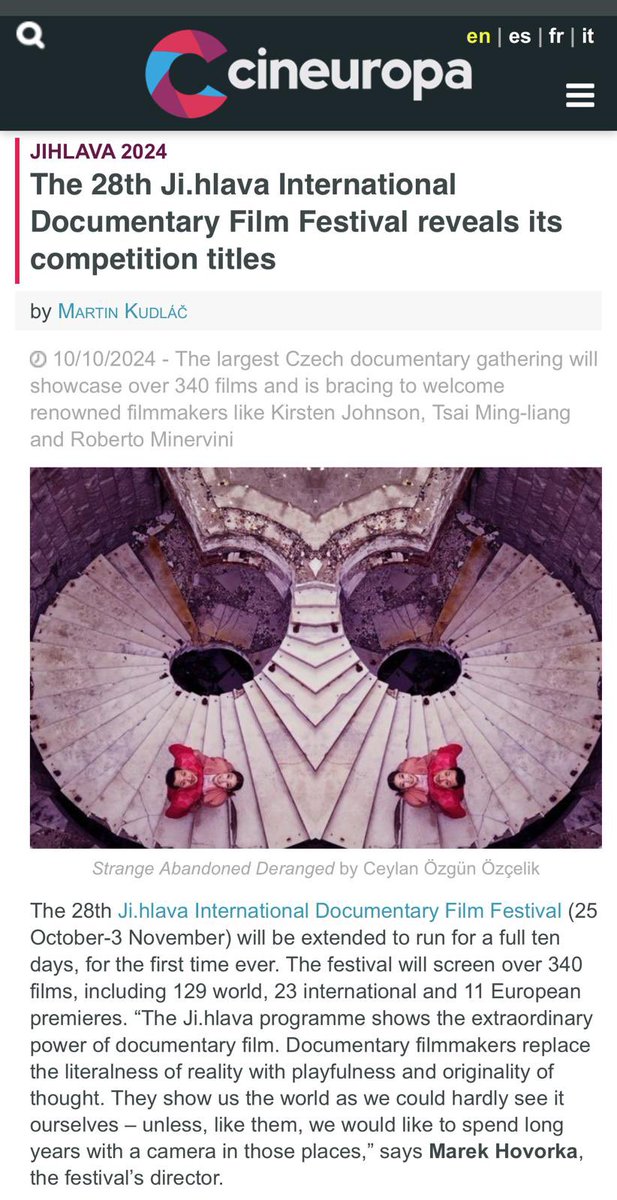 Ceylan Özgün Özçelik’in yazıp yönettiği hibrit belgesel Hiçbir Şey Normal Değil, Ji.hlava Belgesel Film Festivali’nde ana yarışmaya seçilen ilk Türkiye yapımı!