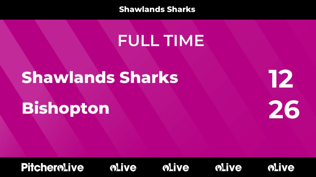 FULL TIME: Shawlands Sharks 12 - 26 Bishopton
#SHABIS #Pitchero
carthaqp.co.uk/teams/185853/m…