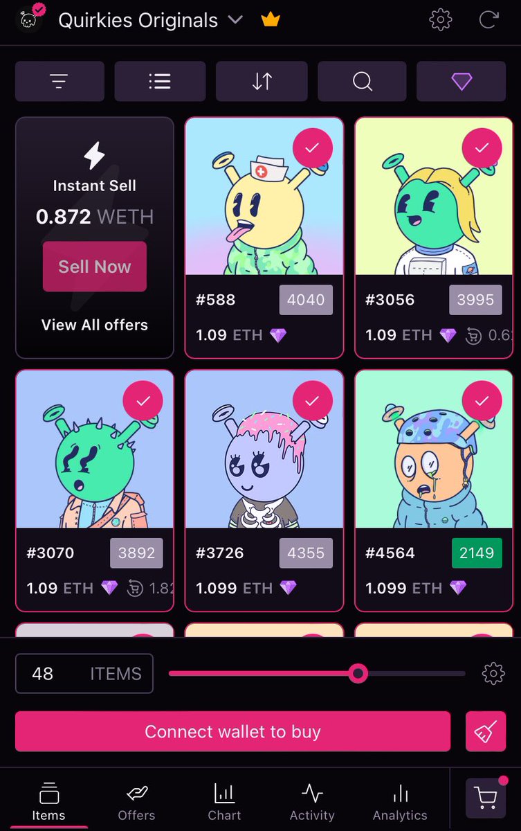 GM, imma keep it short…

48 <a href="/quirkiesnft/">Quirkies</a> till 2 ETH floor 👀

Add 11 to that and we already at 3 ETH 🚀

Act now, thank me later 😘