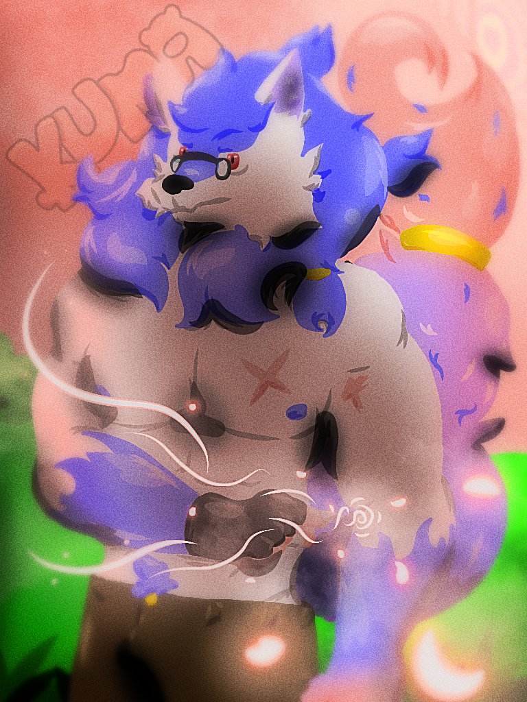 I have made another art, at work again, out of boredom, and this time, I asked a friend of mine on what will be them as a furry, and here he is, a stoic fenrir! #furryart #furryartwork