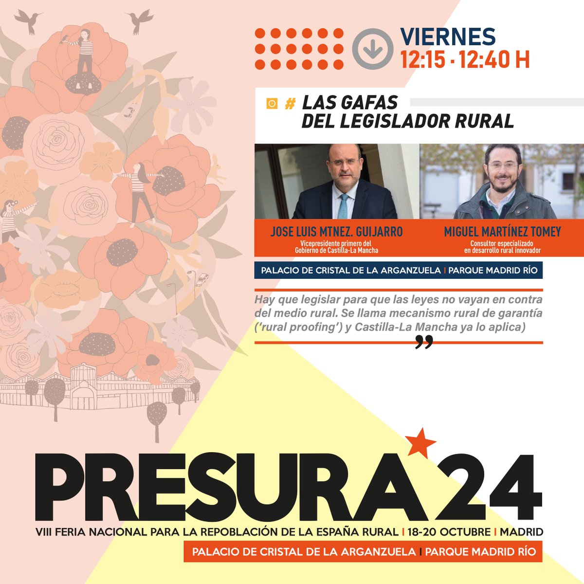 joaquinalcalde's tweet photo. Ruralizar las leyes, una cuestión de justicia!!!
El #ruralproofing o mecanismo rural de garantía volverá a ser uno de los temas estrella en #Presura24 
+ info y descarga de entradas gratuitas https://t.co/iC7Funszq7
#diálogourbanorural #Presura21 https://t.co/pC9ncjLWrG