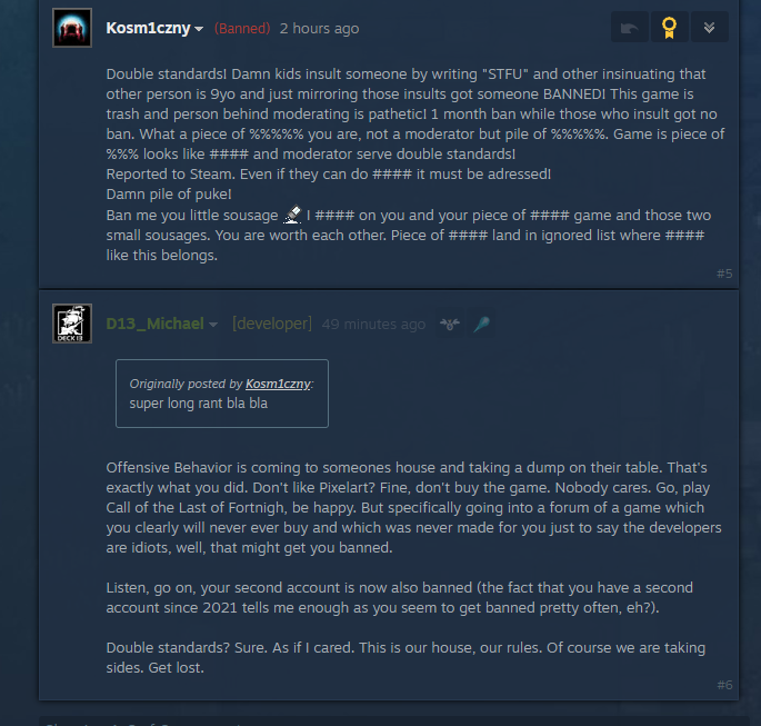 I know how to moderate steam forums.

#DROVA