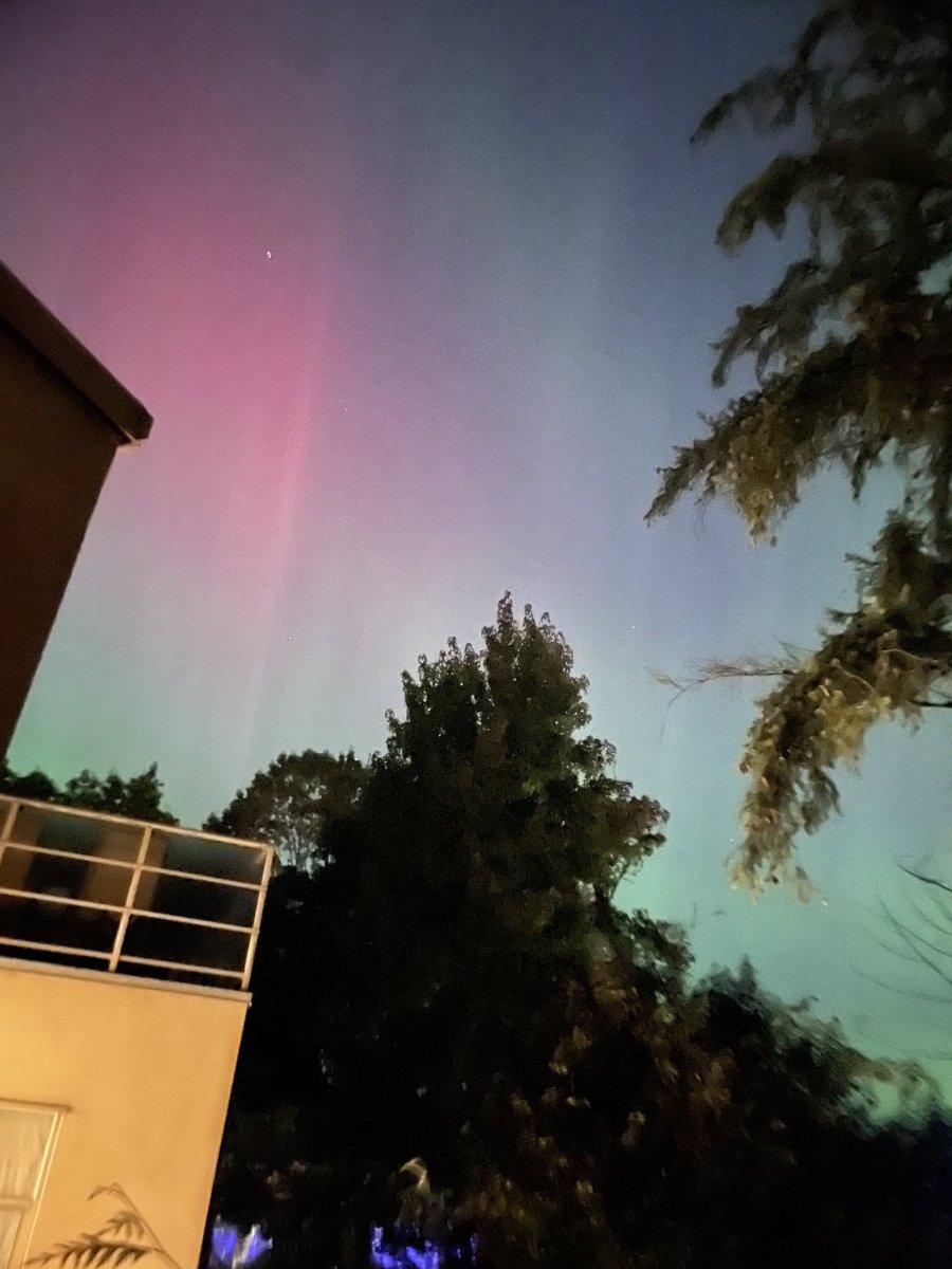 twiddertoes's tweet photo. Whoa!
Maple Ridge tonight. Visible to the naked eye but much more vibrant through the camera. What a treat!
#northernlights 
#aurora https://t.co/EgzkY83AIB