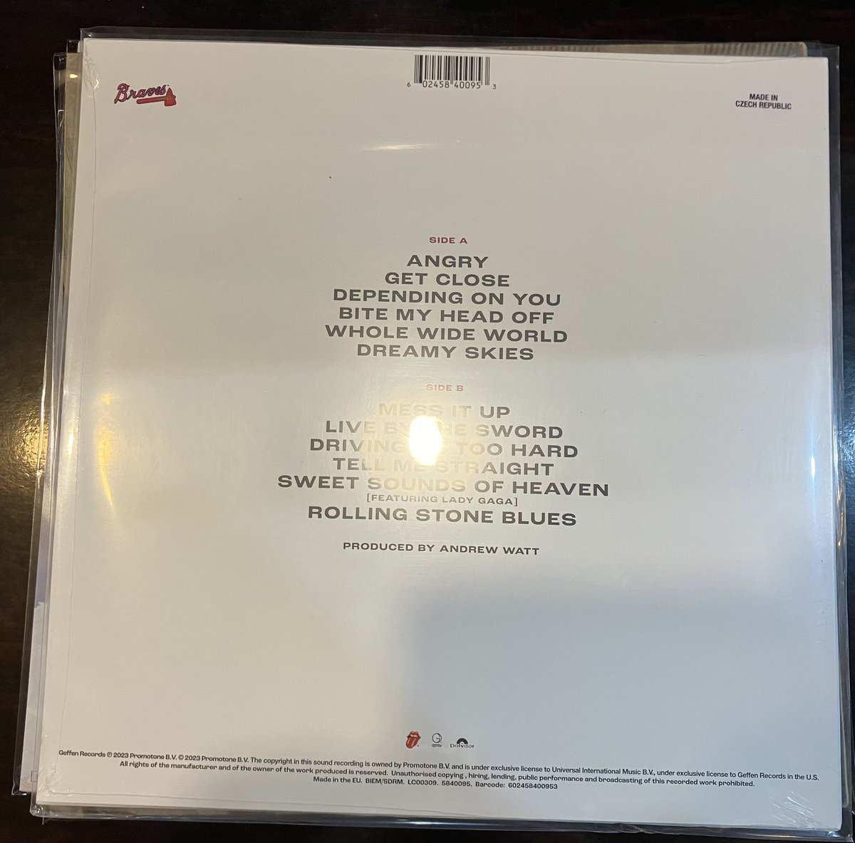 kusunnybeats's tweet photo. 15時から店を開けてます
18時には帰ろうかな?
本日の入荷
The Rolling Stones
Hackney Diamondの
MBL公認のLP
アトランタ・プレイブス版
新品未開封
出し値検討中
#RollingStone
#hackneydiamond https://t.co/8GymSaafGd