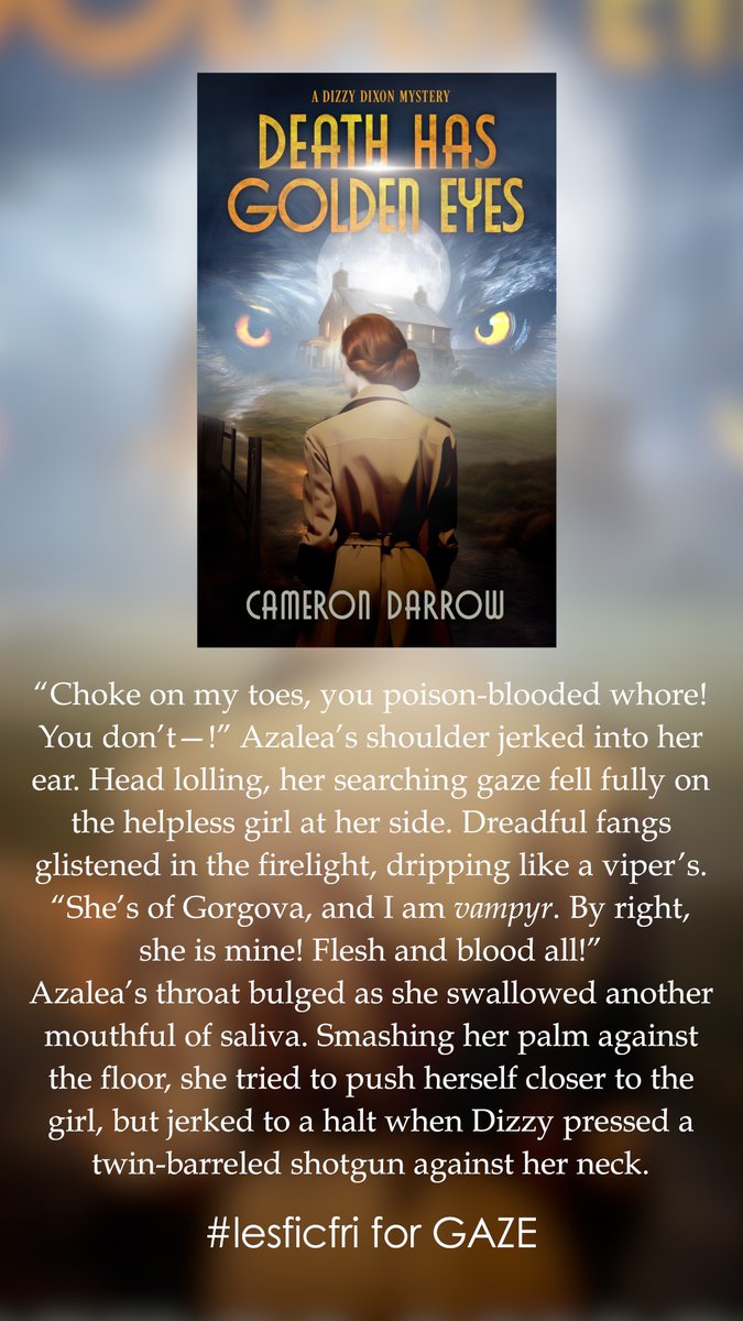 A GAZE of a different type for #lesficfri this week. A little more ravenous, perhaps? It being Halloween season and all... 🧛‍♀️

amazon.com/dp/B0D55D57N1