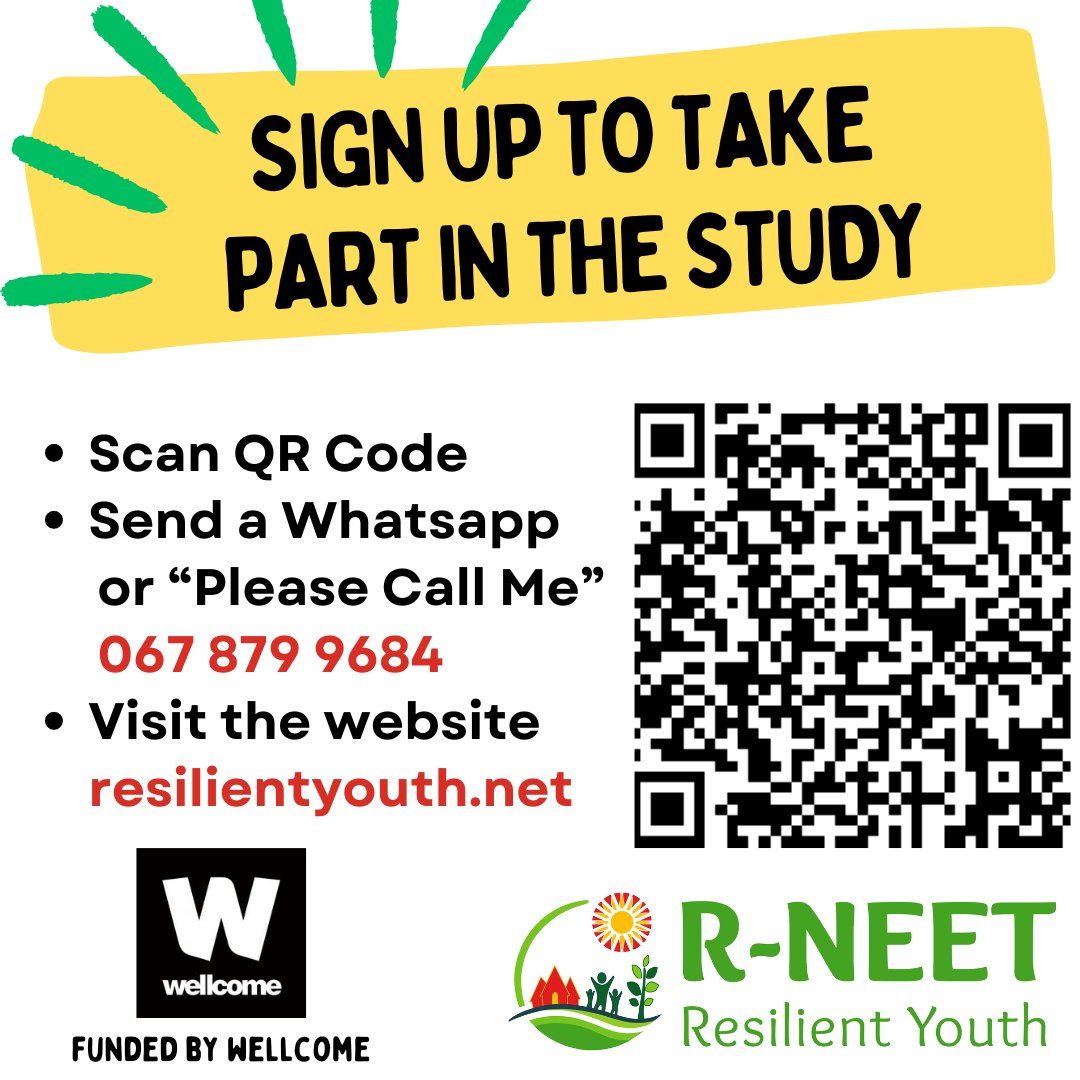 Inviting  #NEET #youth in Gauteng to join #resilience #MentalHealth study <a href="/fighting_unempl/">Fighting Youth Unemployment</a> <a href="/Resilient_NEETs/">R-NEET</a>