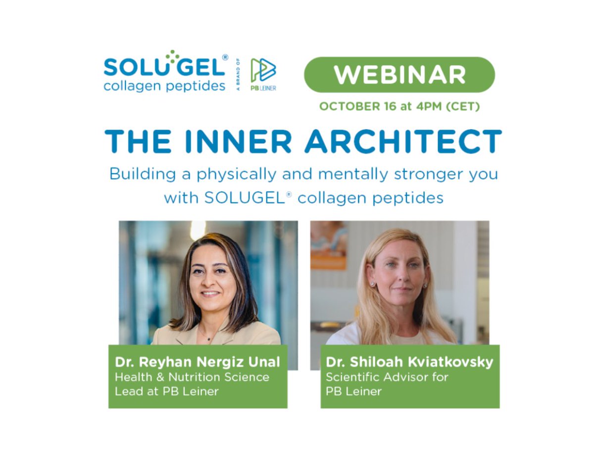 🌟 LAST CHANCE TO REGISTER! 🌟

Join our webinar and don’t miss out on the groundbreaking insights from a pioneering clinical trial at Florida State University on the health benefits of SOLUGEL® collagen peptides!

📅 Register NOW via brnw.ch/21wNFmv