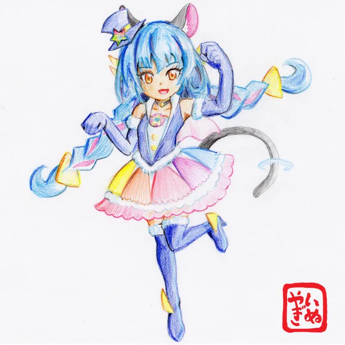 #キュアコスモ生誕祭2024  #ユニ生誕祭2024 過去絵だけどハピバ! 