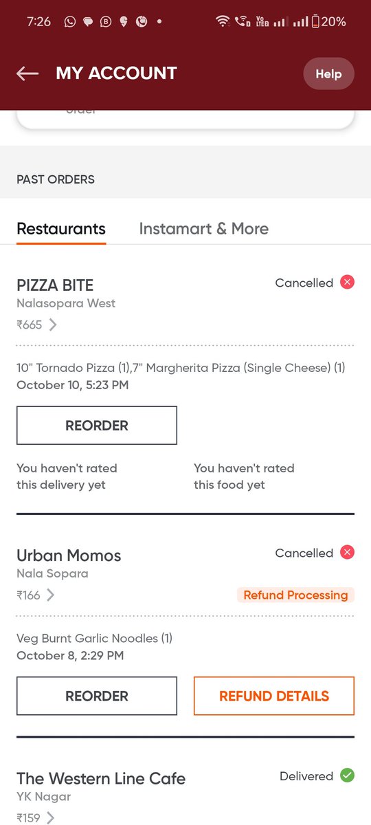 SteevenFernan11's tweet photo. Hello @SwiggyCares @Swiggy @harshamjty  this is to inform you that I had placed an order yesterday from Swiggy at 5.23 pm from a pizza restaurant and since the order was picked up as per the time it showed me it would get delivered in 15 mins, idk what happened and the delivery https://t.co/DHHDimTpHp