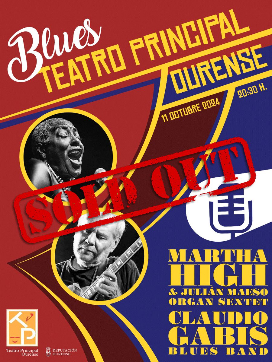 #MissMarthaHigh acompañada de Julián Maeso Organ Sextet esta noche en el Teatro Principal de Ourense. 
Entradas agotadas.