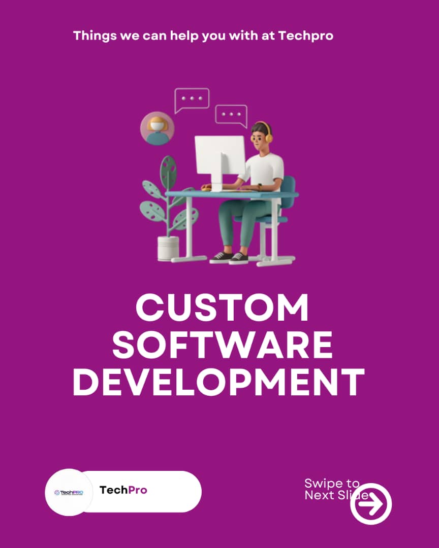 techproinv's tweet photo. TechPro Innovations can help with custom software development by creating tailored solutions that meet your specific business needs and goals. https://t.co/niQUBtr45a