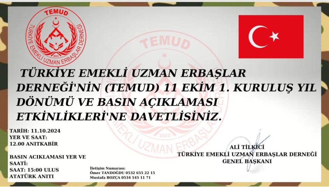 Özlük haklarını bugün ve yarın hangi şartta ve koşulda olursa olsun her meslekte nasıl adalet ve kanunlar çerçevesinde yapılan düzenlemelerle Vatandaşın Hakkı veriliyorsa Uzman Çavuşlar olarak bizde Emeğimizin karşılığını istiyoruz
#UzmanÇavuş <a href="/alitilkici38/">Ali Tilkici 🇹🇷</a>